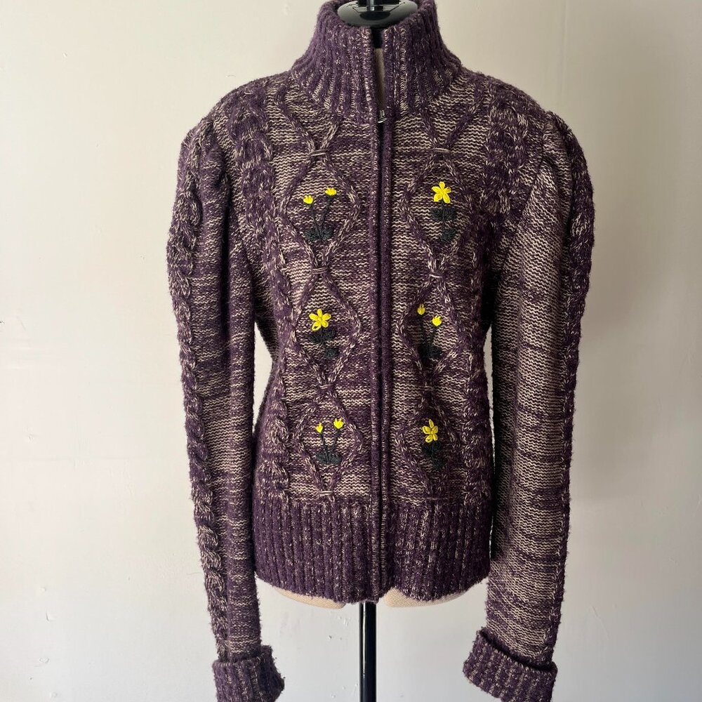 Cormio Emma Floral Embroidered Cardigan
